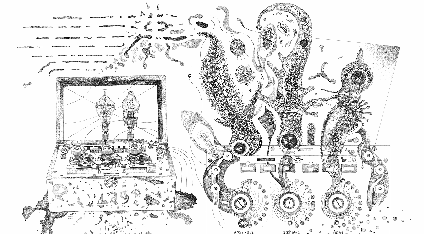 A detailed image of the exhibition Jack Stahel Speculative Telegraphics 