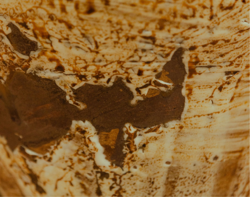 Remy Pajaczkowski-Russell artwork featuring a patterned glaze mimicking textures of the La Perouse landscape